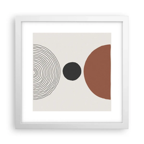 Poster in cornice bianca - Al centro dell'attenzione - 30x30 cm