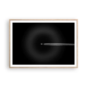 Poster in cornice rovere chiaro - In un'altra dimensione - 100x70 cm