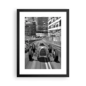 Poster in cornice nera - Tanto tempo fa a Montecarlo - 30x40 cm
