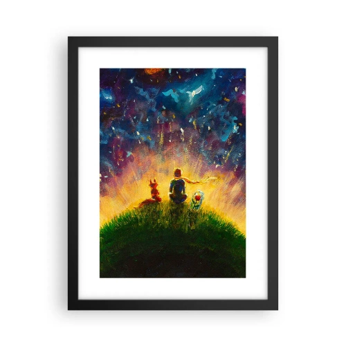 Poster in cornice nera - Amore e amicizia: l'intero mondo - 30x40 cm