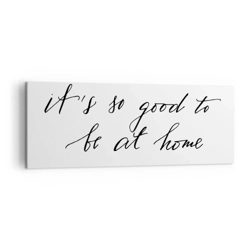 Quadro su tela - Stampe su Tela - Lettering in stile calligrafico su sfondo bianco - 140x50cm - Tutta la verità - Decorazione murale moderna per soggiorno e camera da letto ARTTOR