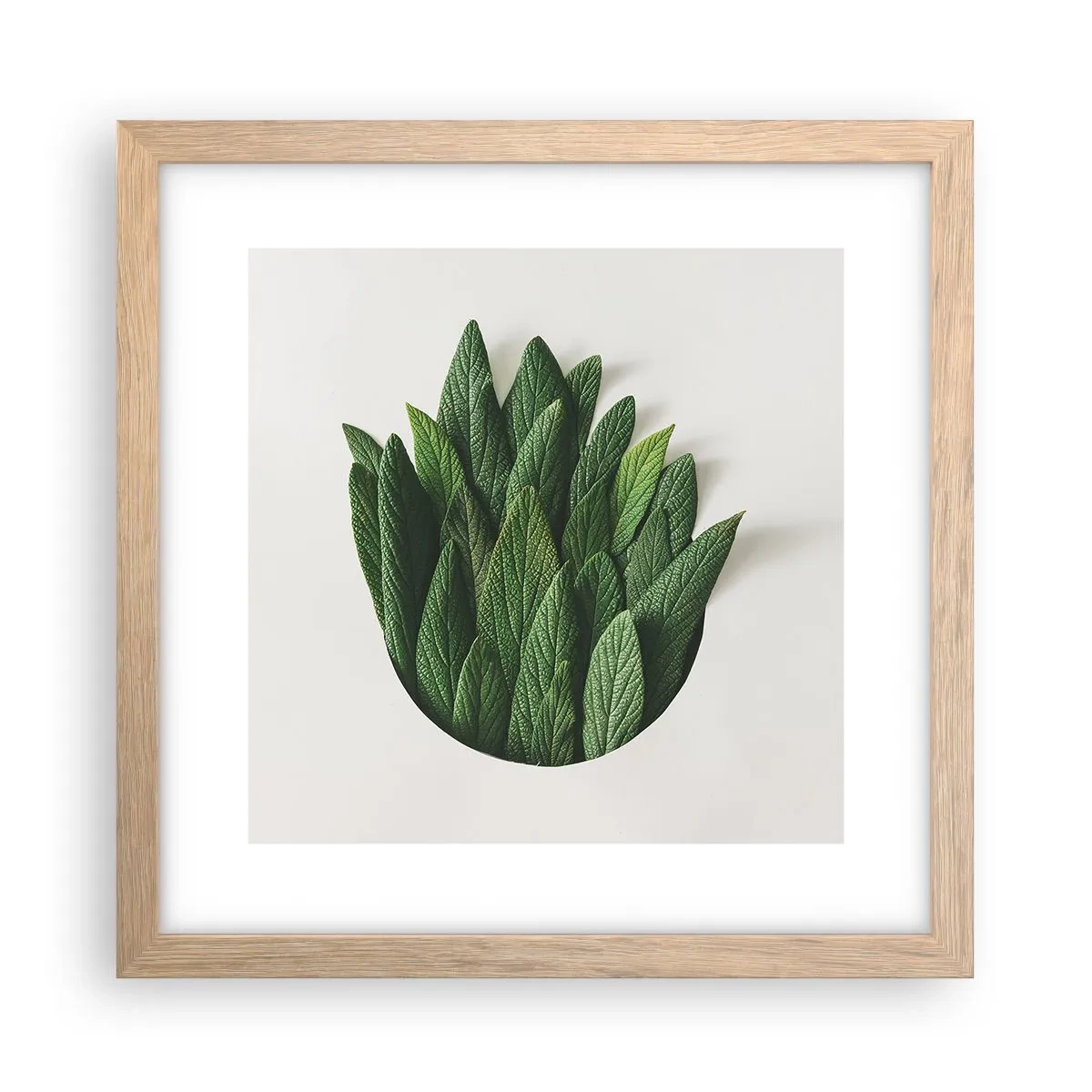 Poster in cornice rovere chiaro - Curiosità irrefrenabile - 30x30 cm