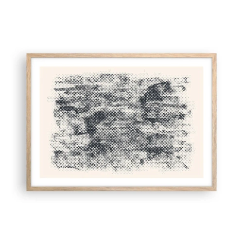 Poster in cornice rovere chiaro - Composizione nebbiosa - 70x50 cm