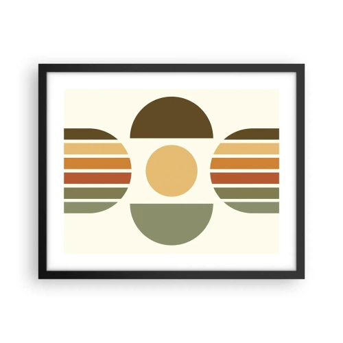 Poster in cornice nera - Nei colori della terra - 50x40 cm