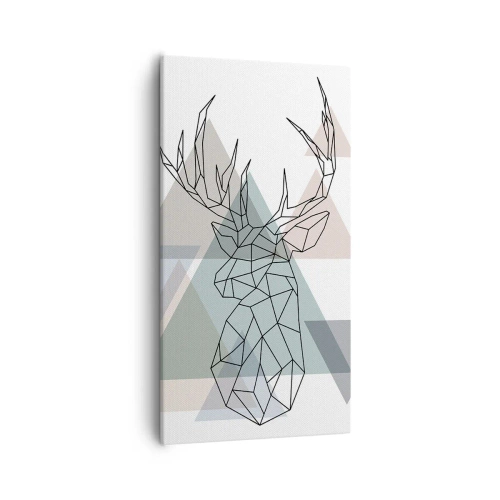 Quadro su tela - Stampe su Tela - Nel bosco geometrico - 55x100 cm