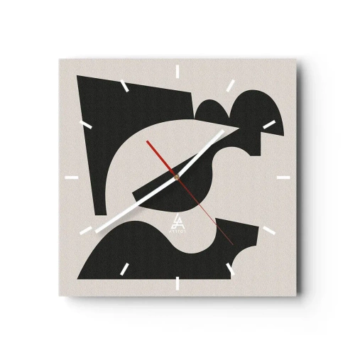 Orologio da parete - Orologio in Vetro - Kit di montaggio - 40x40 cm