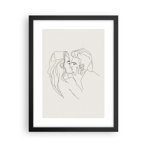 Poster in cornice nera - Intrecciati dal sentimento - 30x40 cm