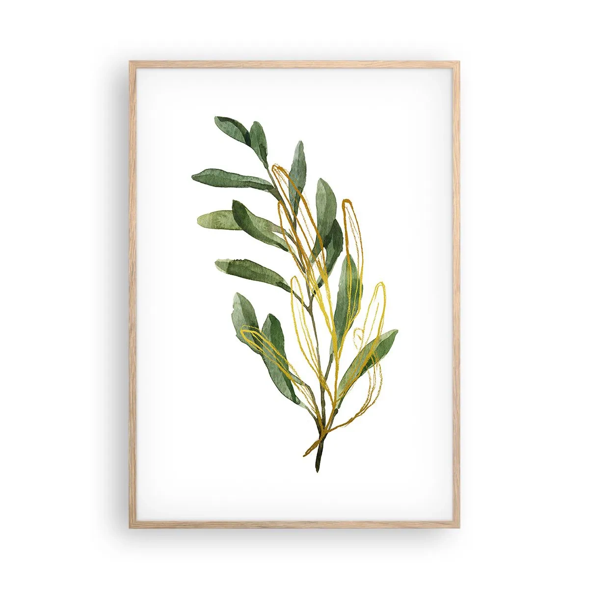 Poster in cornice rovere chiaro - Tutto ciò che è buono - 70x100 cm