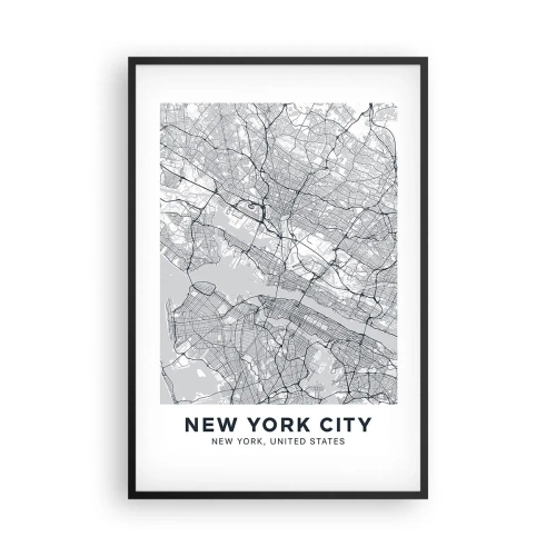 Poster in cornice nera - Anatomia della metropoli - 61x91 cm