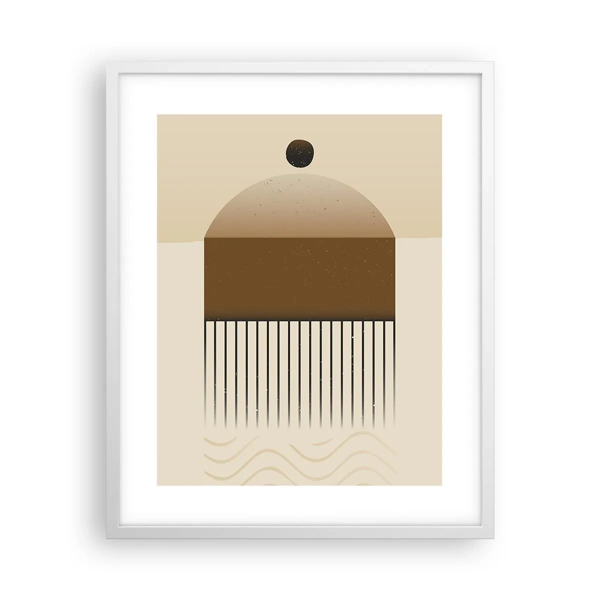 Poster in cornice bianca - Diversi stati - 40x50 cm