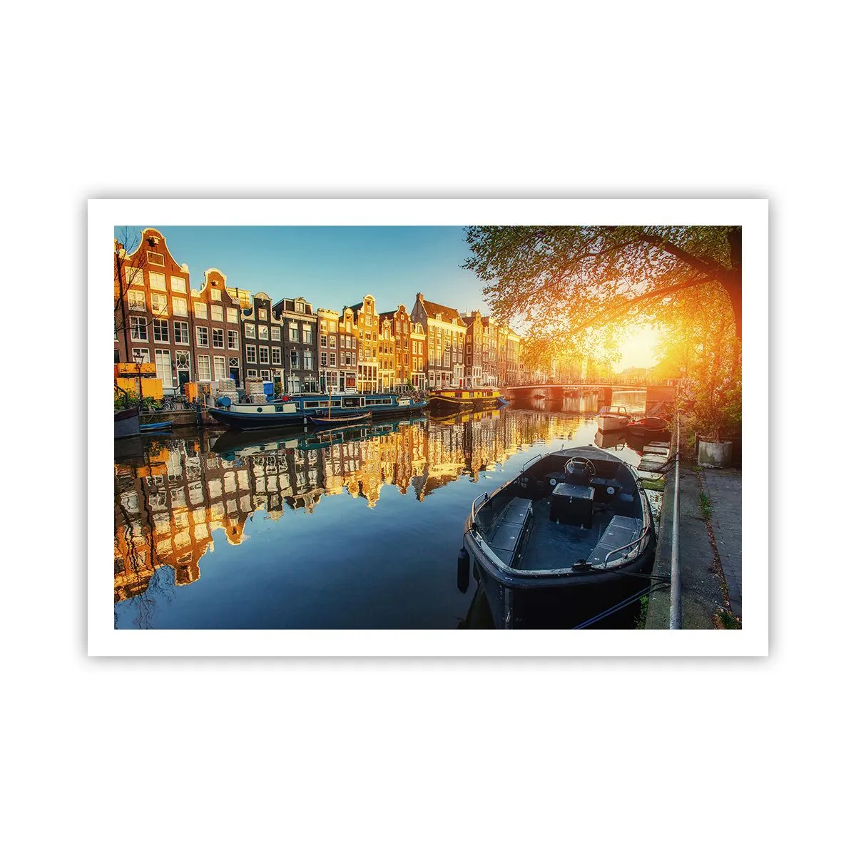Poster - L'alba ad Amsterdam - 91x61 cm
