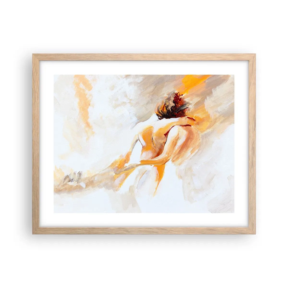 Poster in cornice rovere chiaro - Nel cielo dell'intimità - 50x40 cm