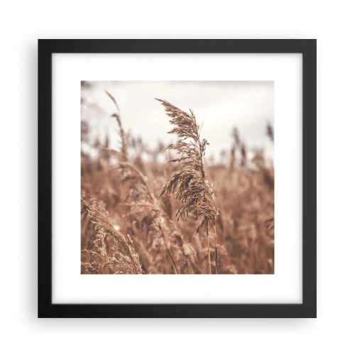 Poster in cornice nera - Nei campi è già autunno - 30x30 cm
