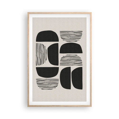 Poster in cornice rovere chiaro - Sistemi di metà - 61x91 cm