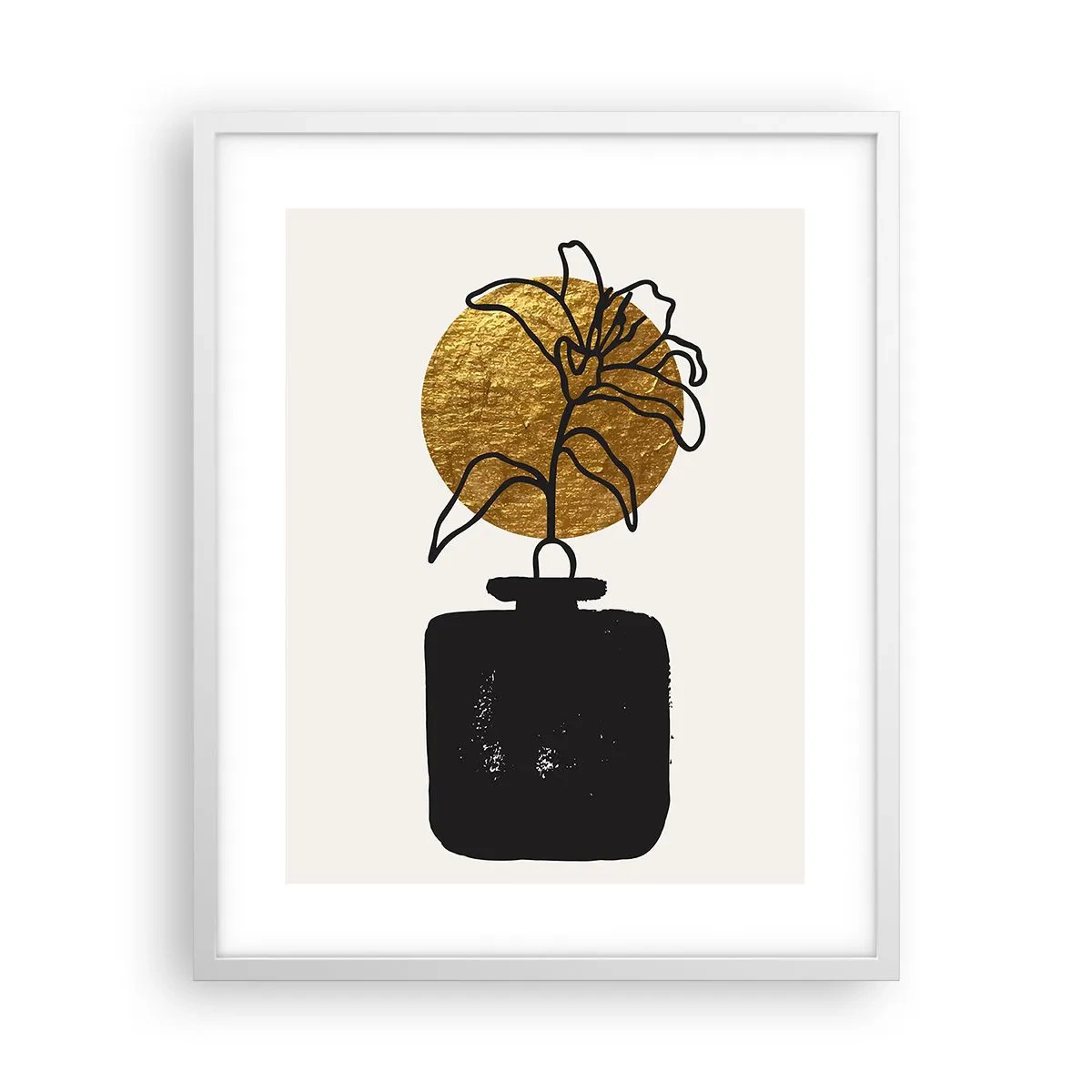 Poster in cornice bianca - Bellezza a peso d'oro - 40x50 cm
