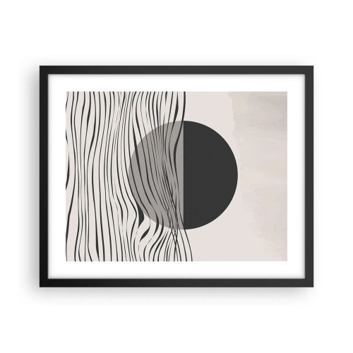 Poster in cornice nera - Composizione a metà - 50x40 cm