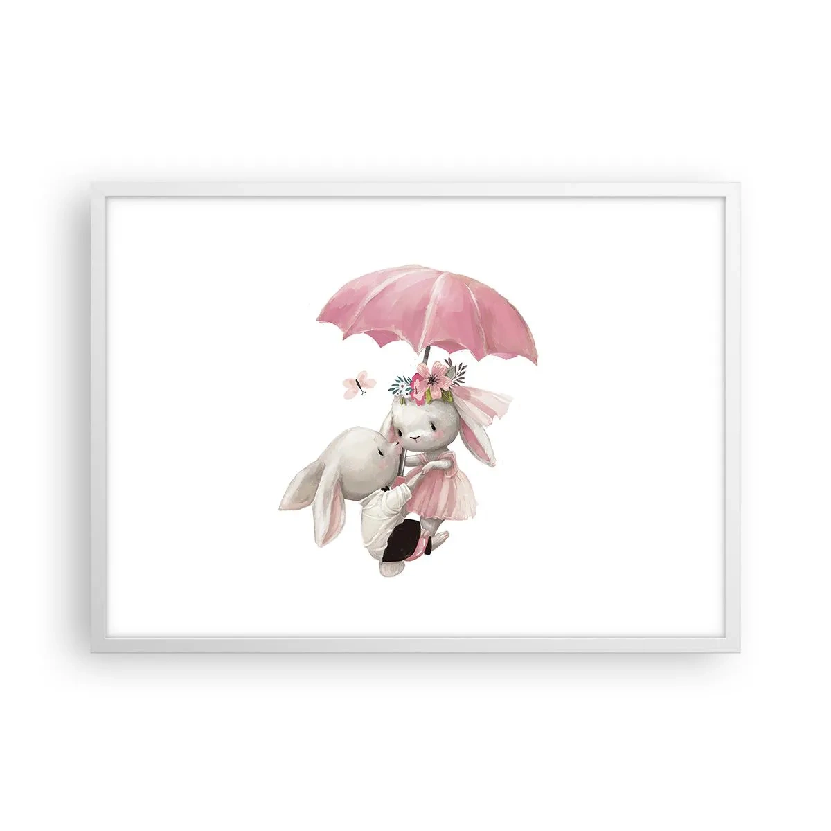 Poster in cornice bianca - Questo è proprio amore - 70x50 cm