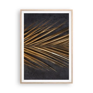 Poster in cornice rovere chiaro - L'oro dei tropici - 70x100 cm