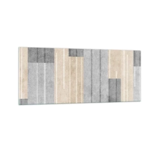 Quadro su vetro - Composizione: rigare dritto - 100x40 cm