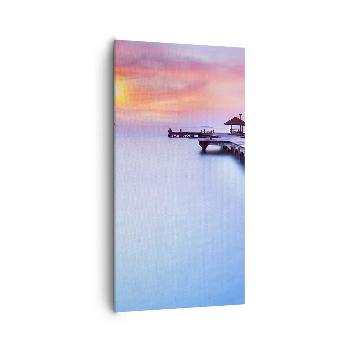 Quadro su tela - Stampe su Tela - Un mare di pace fino all'orizzonte - 65x120 cm