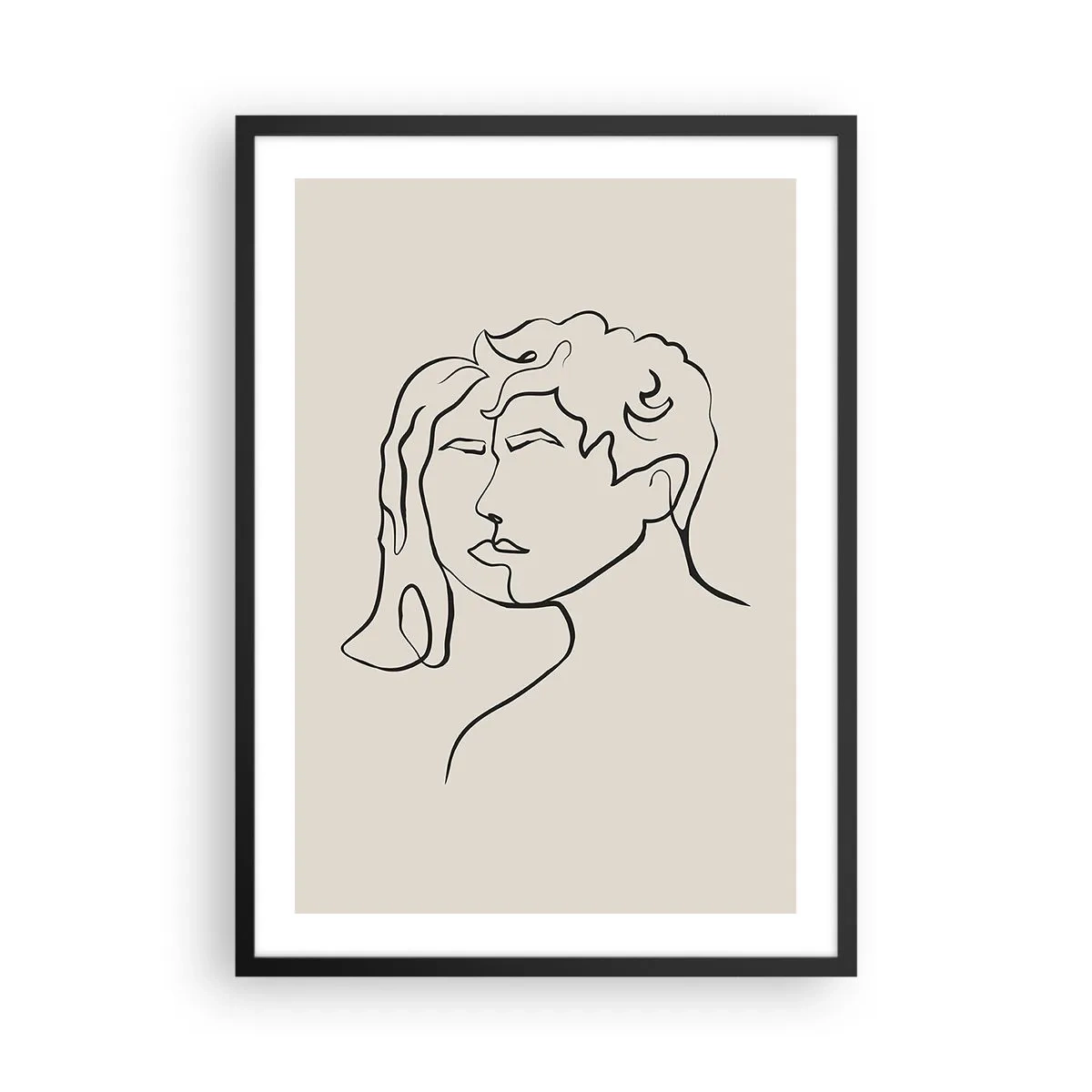 Poster in cornice nera - E divennero una cosa sola - 50x70 cm