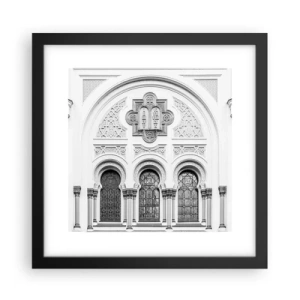 Poster in cornice nera - Al confine delle culture - 30x30 cm