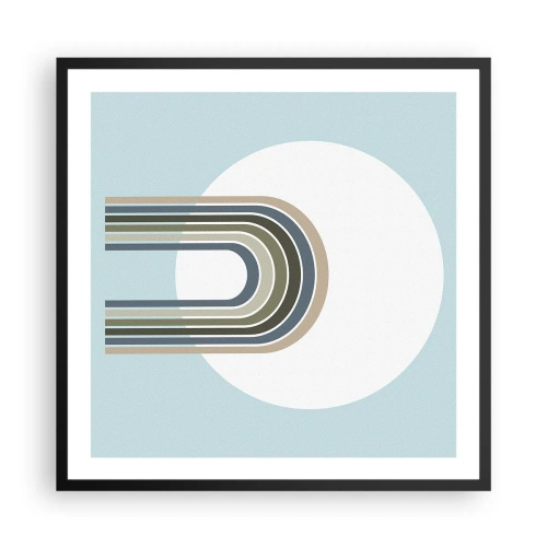 Poster in cornice nera - Attrazione irresistibile - 60x60 cm