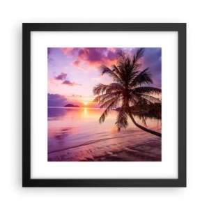 Poster in cornice nera - Beatitudine a perdita d'occhio - 30x30 cm