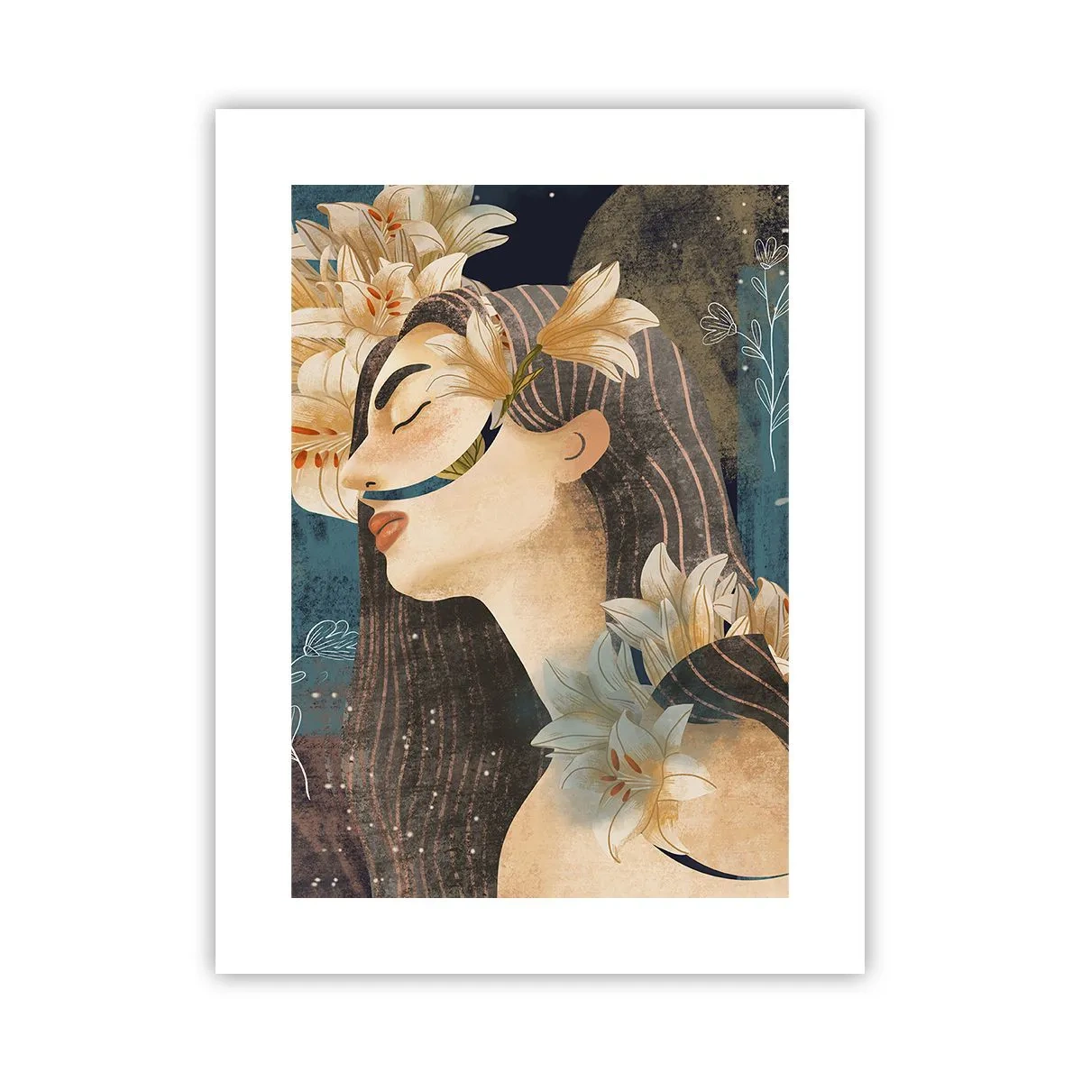 Poster - La favola della principessa con i gigli - 30x40 cm