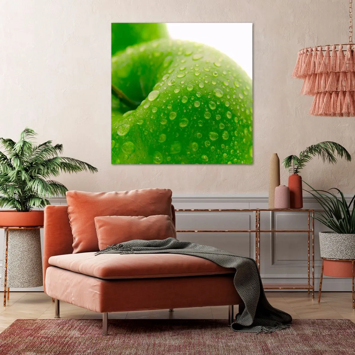 Quadro su tela - Stampe su Tela - Rinfrescante verde freschezza - 70x70 cm