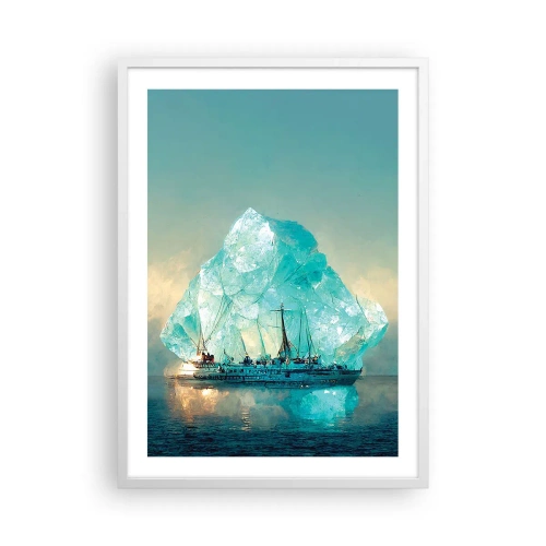 Poster in cornice bianca - Brillante artico - 50x70 cm