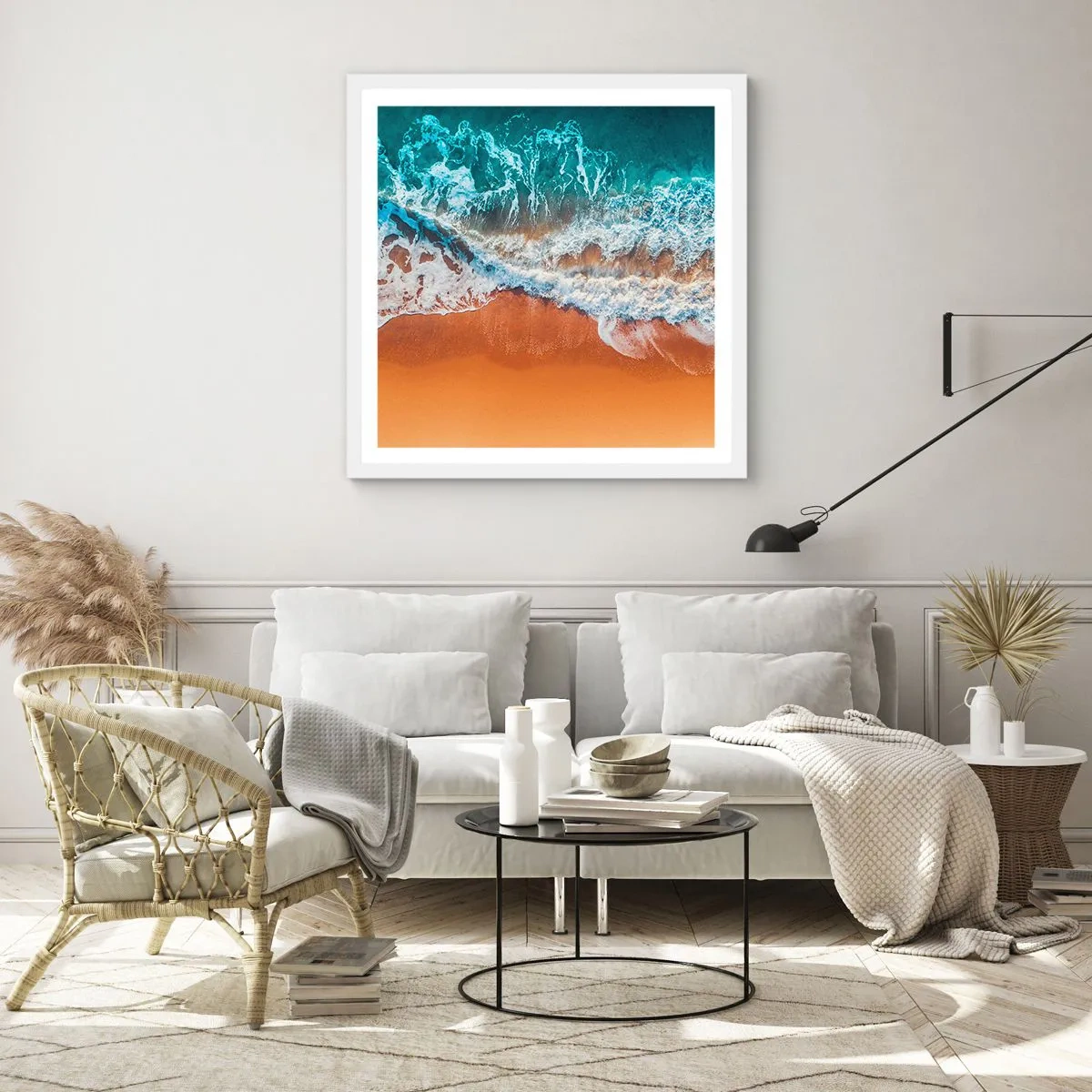 Poster in cornice bianca - Sempre in coppia - 40x40 cm