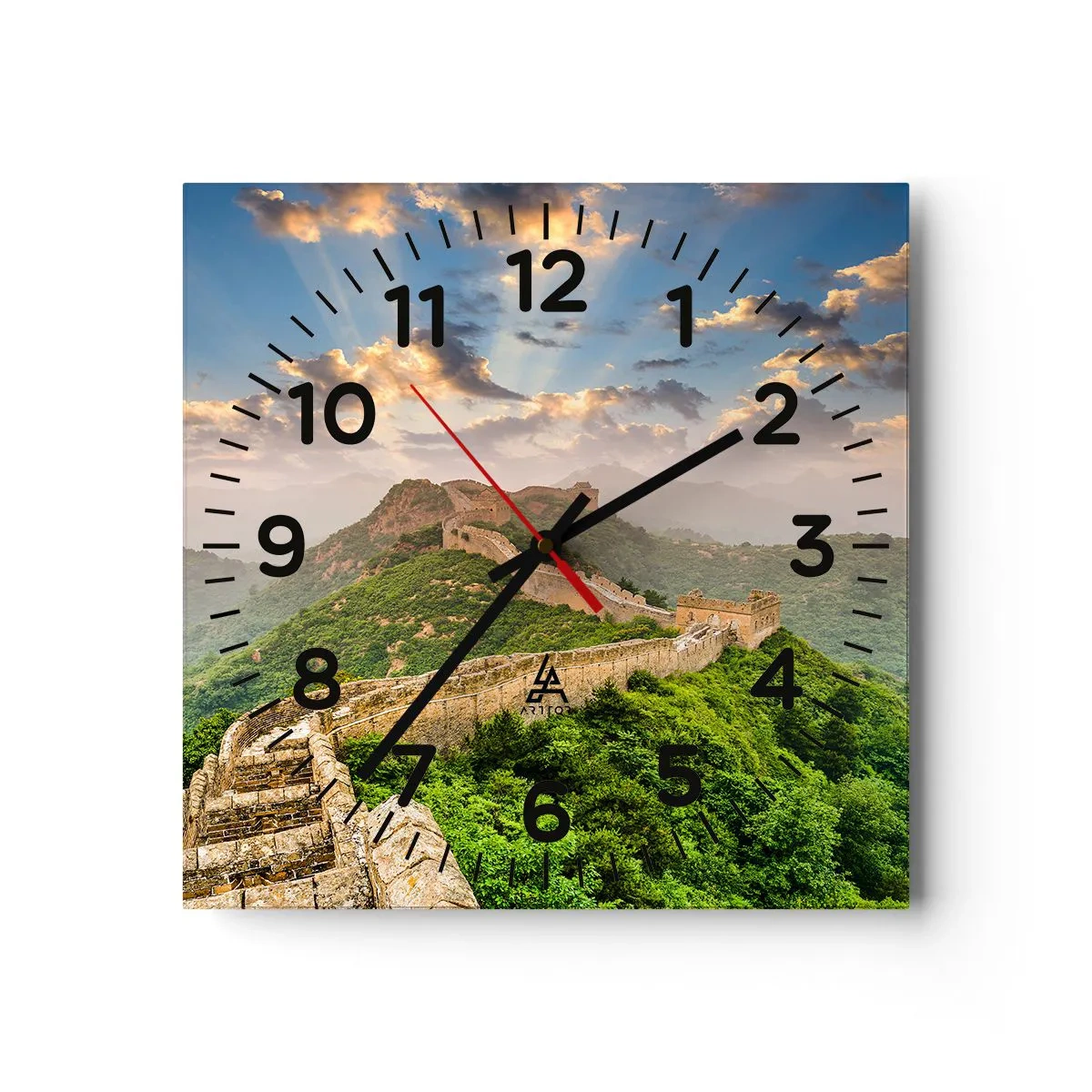 Orologio da parete - Orologio in Vetro - La grandezza che non passa mai - 30x30 cm