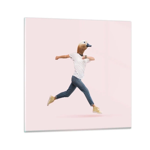 Quadro su vetro - Un pizzico di assurdo - 40x40 cm