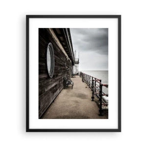 Poster in cornice nera - Il tempo si è fermato - 40x50 cm