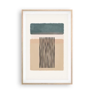 Poster in cornice rovere chiaro - Tutto a posto - 61x91 cm