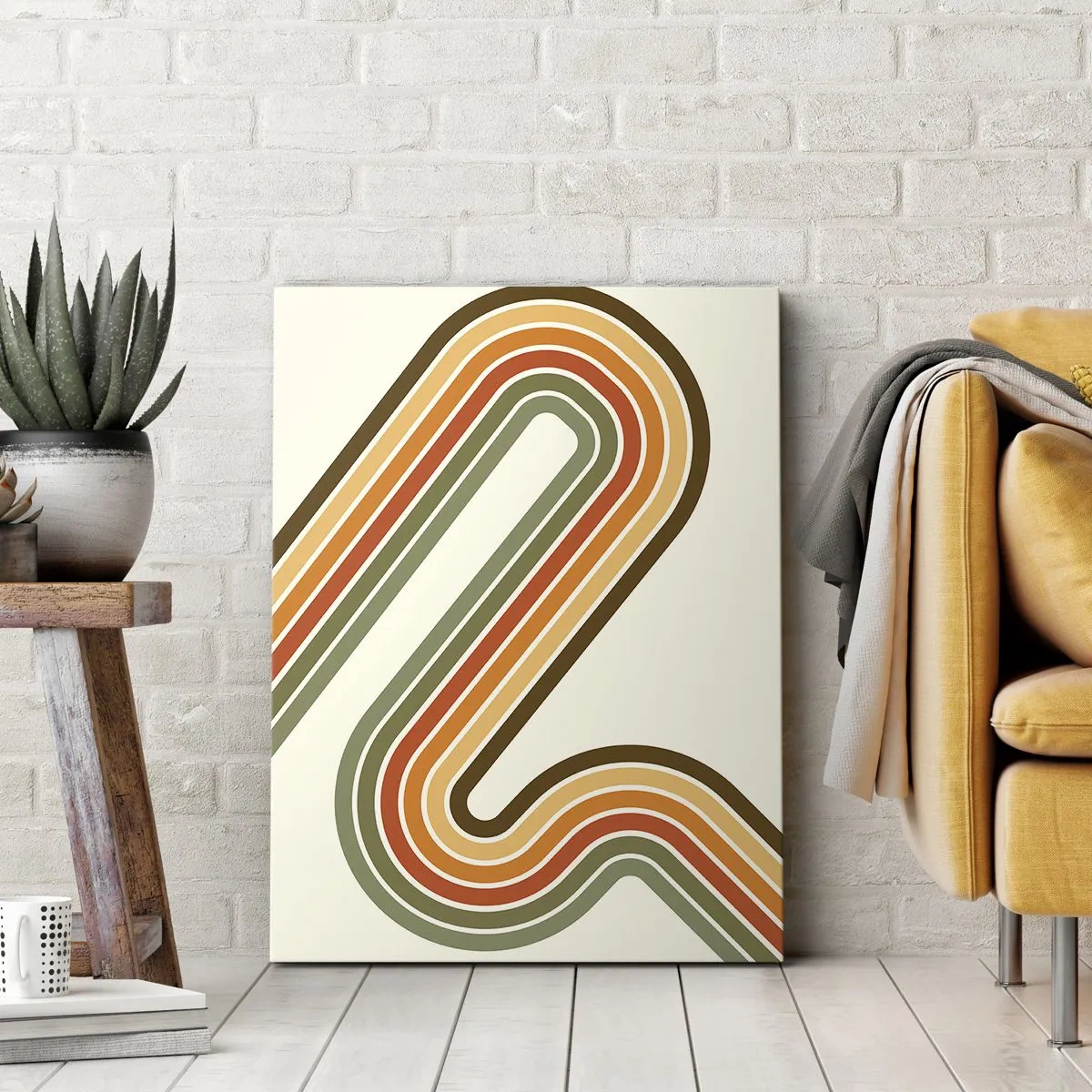 Quadro su tela - Stampe su Tela - Zig zag fino alla meta - 65x120 cm