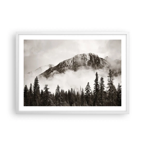 Poster in cornice bianca - Il sovrano di granito - 70x50 cm