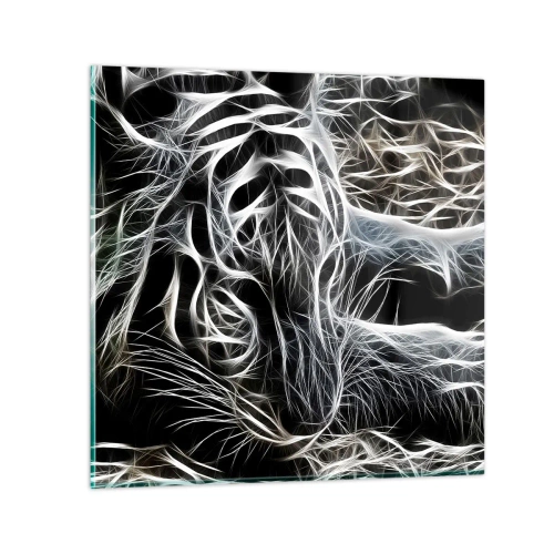 Quadro su vetro - Studio di leggerezza felina - 30x30 cm