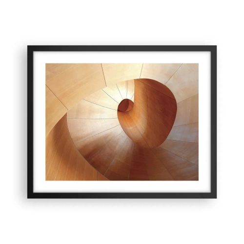 Poster in cornice nera - Serpentina architettonica - 50x40 cm