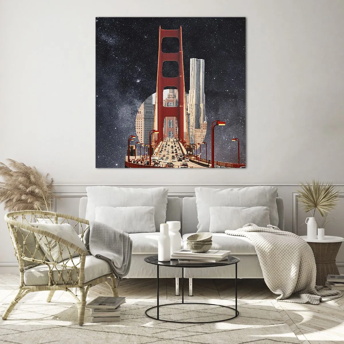 Quadro su vetro - Sempre al centro - 60x60 cm