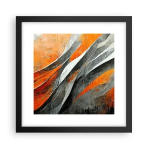 Poster in cornice nera - Caldo e freddo - 30x30 cm