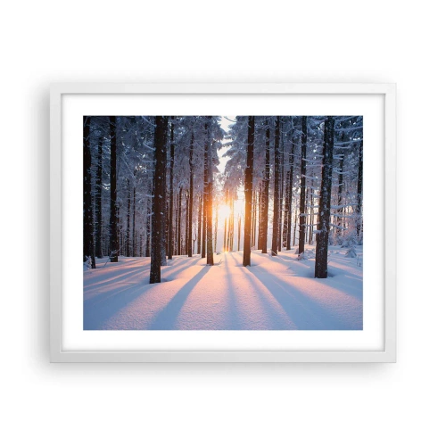 Poster in cornice bianca - Decisamente nero su bianco - 50x40 cm