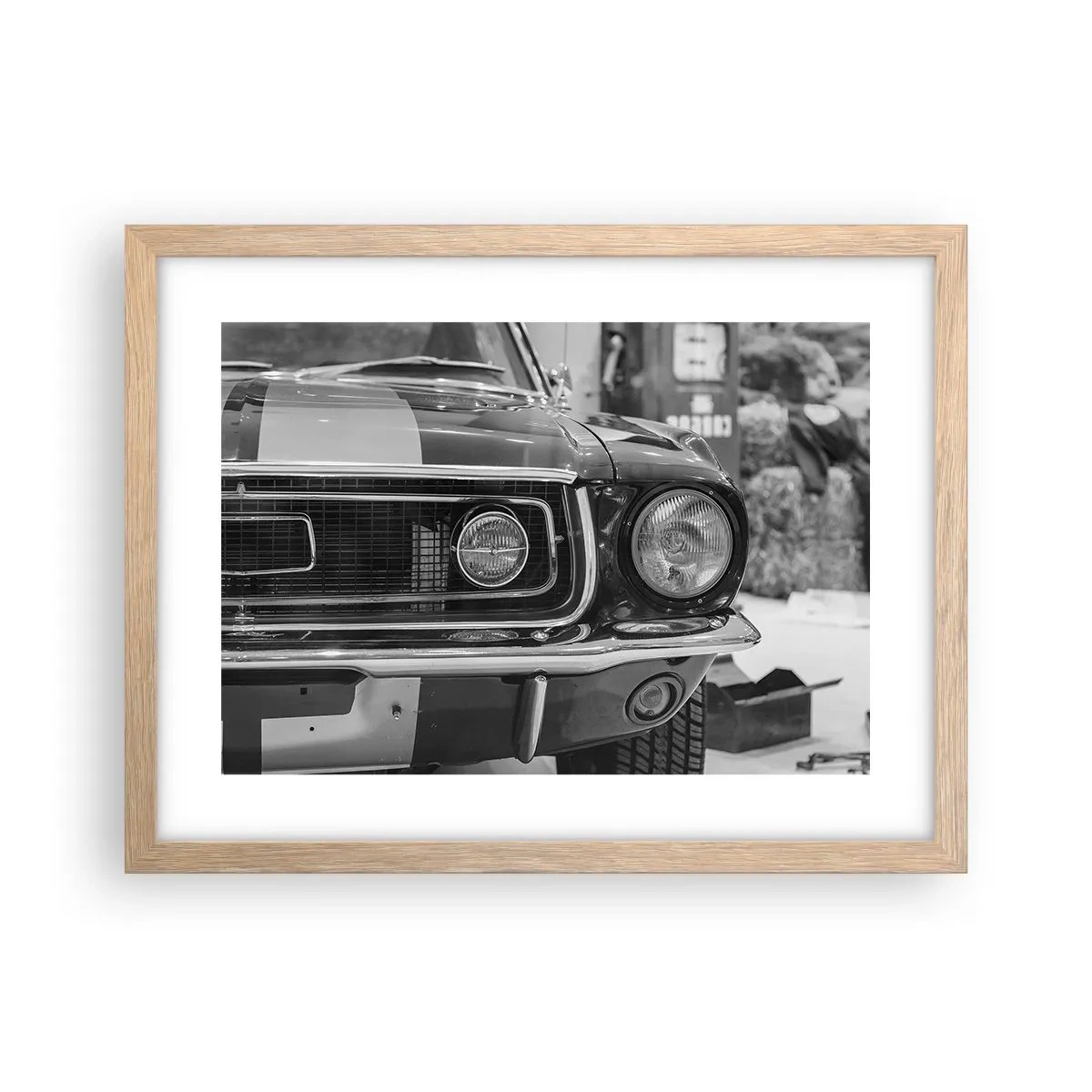 Poster in cornice rovere chiaro - A rotta di collo - 40x30 cm