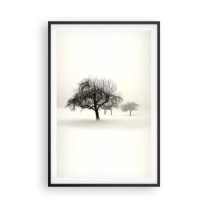 Poster in cornice nera - Sogno invernale - 61x91 cm