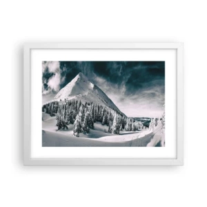 Poster in cornice bianca - Il paese della neve e del ghiaccio - 40x30 cm