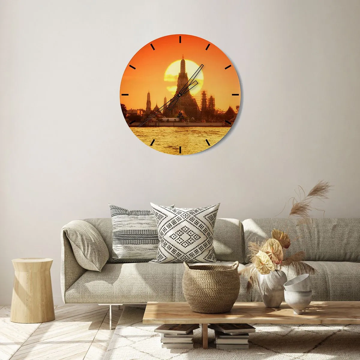 Orologio da parete - Orologio in Vetro - Verso il sole, sempre verso il sole - 40x40 cm