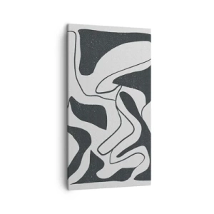 Quadro su tela - Stampe su Tela - Gioco astratto nel labirinto - 45x80 cm