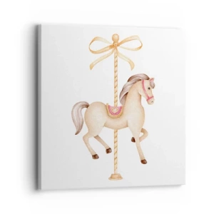 Quadro su tela - Stampe su Tela - Trotto aggraziato - 30x30 cm