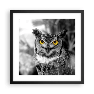 Poster in cornice nera - Non si può nascondere niente - 40x40 cm